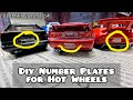 How to Number plates for Hot Wheels Matchbox cars no printer needed