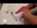 how to draw pokemon no.227 skarmory エアームド