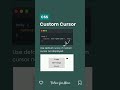 CSS custom cursor
