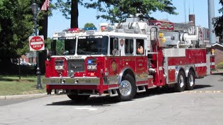 Wyckoff NEW engine 234 and Tower Ladder 241 Returning