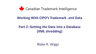 Part 2 - Getting the data into a database (XML Shredding)