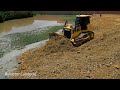 New Project!! Shantui Bulldozer Use Poweful Clearing Gravel Soil - Dump Truck wheel 12