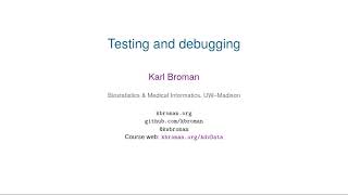 Software testing and debugging