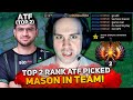 TOP 2 RANK ATF picked MASON in TEAM! | BEST SNIPER CARRY by MASAO in HIGH MMR