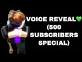 VOICE REVEAL!💚 (500 SUBSCRIBERS SPECIAL!💚) #Roblox #Minerscraft #SLIMEZUDESFOREVER #fyp #Minecraft