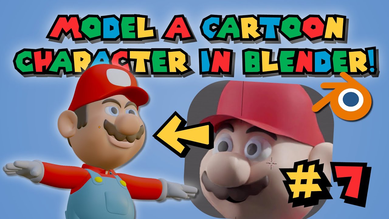 Cartoon Character Modeling Nr 7 Blender Tutorial For Beginners ...