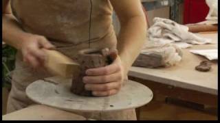 Clay Pottery Coil Building Tips : Paddle Shaping Clay Molds