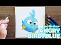 How to Draw and Color Angry Birds Blues. Draw with me! | Como desenhar e pintar Angry Birds Blues.