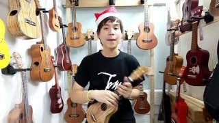 Ukulele118 Review Tom Soprano Zebra wood Thin Body