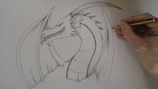 How To Draw Evil Dragon | Pencil Sketch Drawing Tutorial 😈🐉🔥