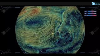WebGL Particle System | Fluid & Particles Effect Simulates Earth Weather Map | webGPU