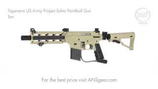 Tippmann US Army Project Salvo Paintball Gun - Tan - Visual 360