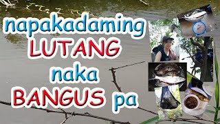 Den Tiksay Fish Hunting Napakadaming LUTANG naka BANGUS pa at inabutan ng ULAN