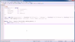 PHP Tutorials PDO Query Database Access Results Part 2 7