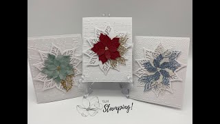 Elegant Poinsettia Card