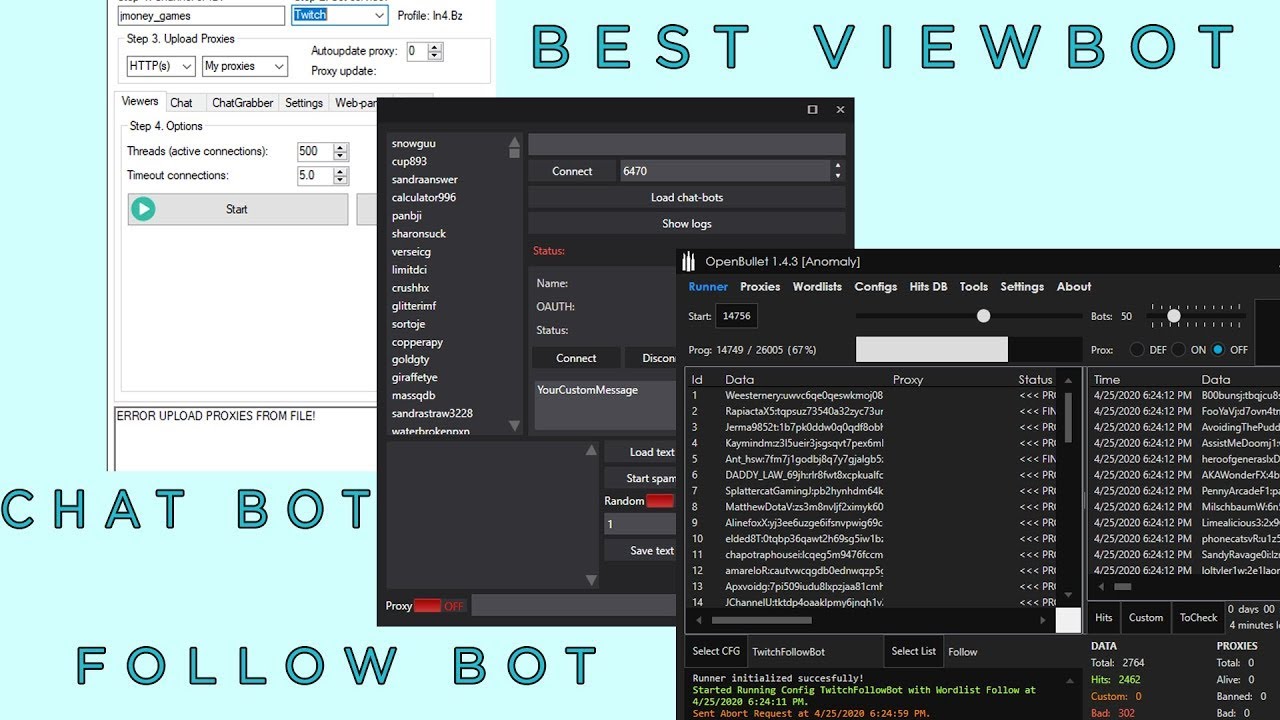 Twitch view bot. Youtube Viewbot. Чат бот Твич. Bot viewer download.