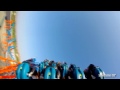 scream roller coaster hd pov king of inversions six flags magic mountain 2015