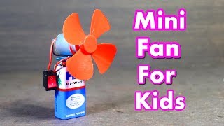 How to Make a Mini Handy Fan | School Science Project