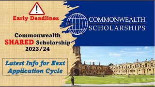 Commonwealth SHARED Scholarship 2023/24: Latest info on next application cycle