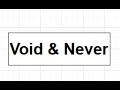 Void & Never function in Typescript