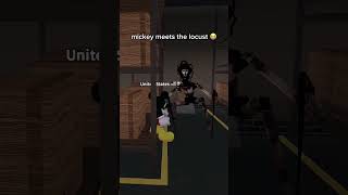 MICKEY meets the LOCUST 😭💀 #roblox #funny