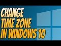 How To Change Time Zone In Windows 10 Manually Tutorial