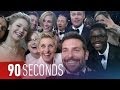 Ellen's Oscars 2014 selfie sets Twitter records: 90 Seconds on The Verge