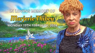 The Funeral Service of the Late Marjorie Thibou