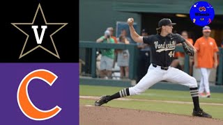 (2) Vanderbilt vs (1) Clemson | 2017 NCAA Regional Game 4 | College Baseball Classics