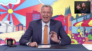 Mayor Bill de Blasio Holds Media Availability