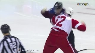 Jonathan Ericsson vs Nathan MacKinnon Feb 5, 2015