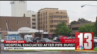 Albany Memorial campus evacuated due to faulty pipe