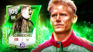 HE'S SO GOOD 😳 105 RATED ANNIVERSARY PETER SCHMEICHEL REVIEW • FC MOBILE