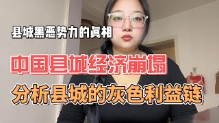 中国县城经济崩塌，分析县城的黑色利益链，基层民众生活的真实底色，县城黑恶势力的真相