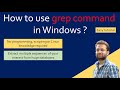 How to use grep command on Windows? Extract multiple sequences using grep/GnuWin.