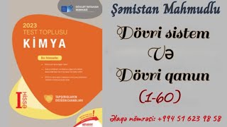 Dövri sistem və dövri qanun( DİM toplu 2023 I hissə.1-60)