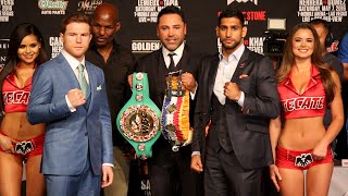 Canelo vs. Khan COMPLETE Final Press Conference and Face Off Video