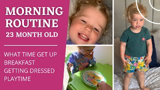 MORNING ROUTINE WITH 23 MONTH OLD TODDLER | DAILY VLOG DAY IN THE LIFE OF A TODDLER