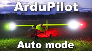 ArduPlane evening flights - Auto takeoffs and landings