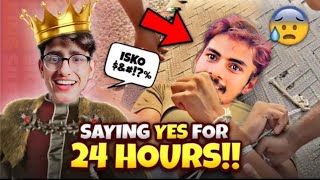 Saying yes For 24 Hours 😁 Hamza's Lens Life #vlog #viral #funny