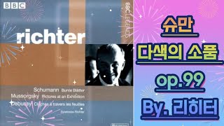 슈만 다색의 소품 op.99 | 스비아토슬라프 리히터 | Schumann Bunte Blatter | 낭만적인 | 듣기 좋은 명곡 클래식 추천 감상 | Change mood