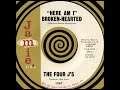 HERE AM I BROKEN-HEARTED, The Four J’s, (Jamie #1267) 1964