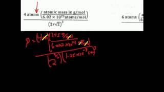 Crystal Lattice Structures: Density Calculation 5