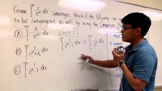 Understand Comparison Theorem For Improper Integral Ex1