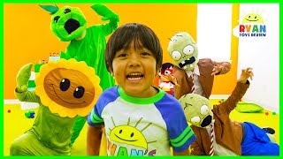 Plants vs Zombies Garden Warfare In Real Life Pretend Play with Ryan ToysReview