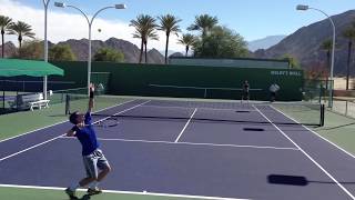 Ryan Harrison \u0026 Christian Harrison | Indian Wells Court Level Practice 3.5.13