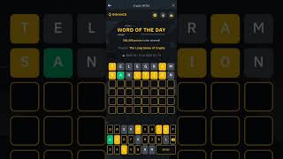 Binance word of the day answer 19January | wotd answer today | #binance #wotd #crypto