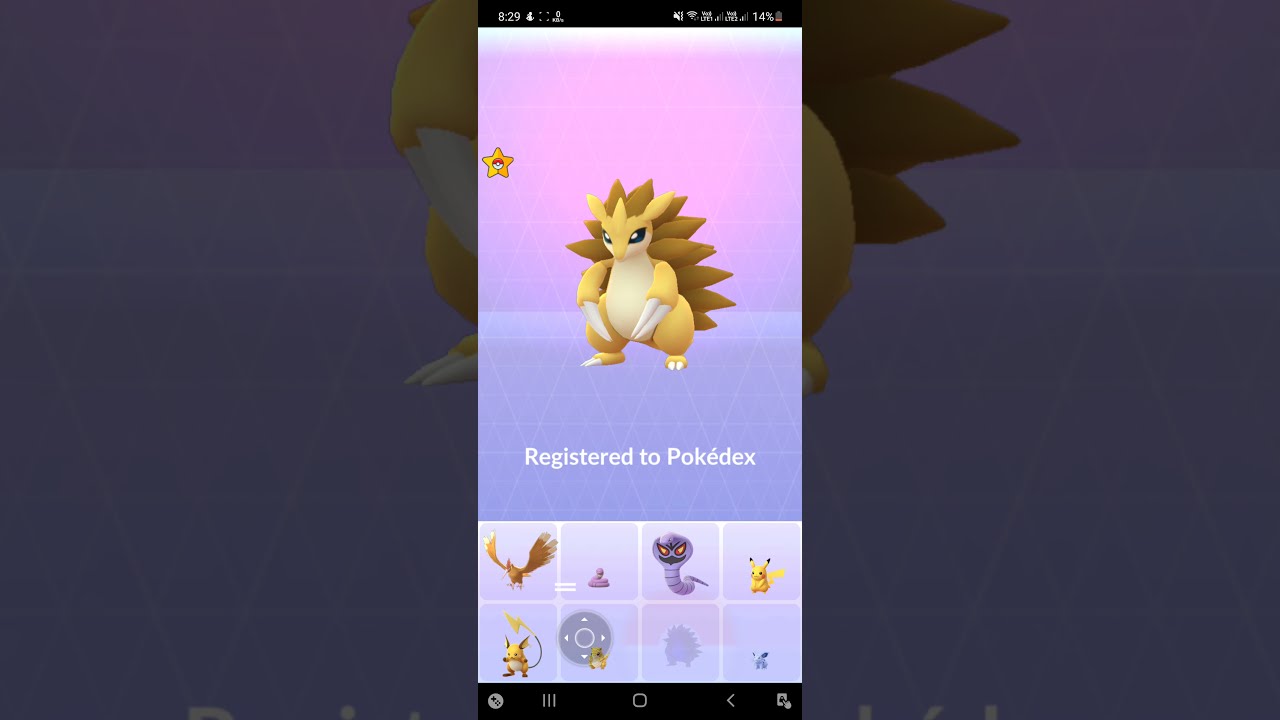 Sandshrew evolves into Sandslash