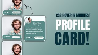 "Stylish CSS Profile Card with Hover Effects – Even Beginners Can Build This!"