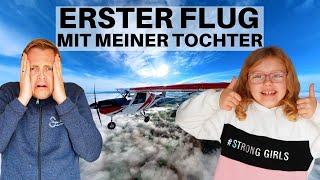 Erster Flug mit Papa als Pilot: Flyinn Gruibingen Nortel im Ultraleichtflugzeug C42